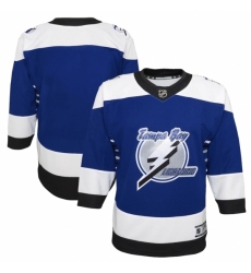 Youth Tampa Bay Lightning Blank Blue 2020-21 Special Edition Premier Jersey
