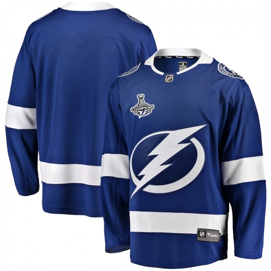 Youth Tampa Bay Lightning Fanatics Branded Blue Blank Home 2020 Stanley Cup Champions Breakaway Jersey Youth Tampa Bay Lightning Fanatics Branded Blue Blank Home 2020 Stanley Cup Champions Breakaway Jersey