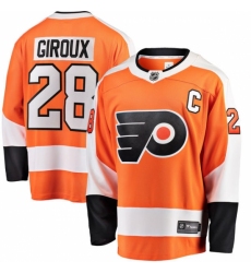 Men's Philadelphia Flyers #28 Claude Giroux Fanatics Branded Orange Home Breakaway NHL Jersey