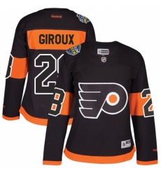 Women's Reebok Philadelphia Flyers #28 Claude Giroux Authentic Black 2017 Stadium Series NHL Jersey