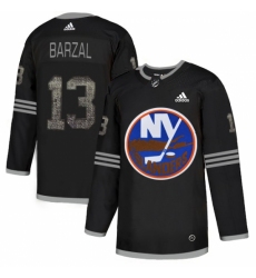 Men's Adidas New York Islanders #13 Mathew Barzal Black Authentic Classic Stitched NHL Jersey