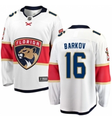 Men's Florida Panthers #16 Aleksander Barkov Fanatics Branded White Away Breakaway NHL Jersey