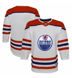 Youth Edmonton Oilers Blank White 2020-21 Special Edition Premier Jersey