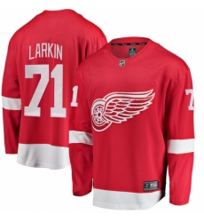 Men's Detroit Red Wings #71 Dylan Larkin Fanatics Branded Red Home Breakaway NHL Jersey