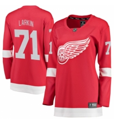 Women's Detroit Red Wings #71 Dylan Larkin Fanatics Branded Red Home Breakaway NHL Jersey