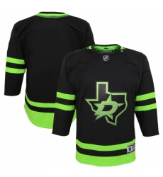 Youth Dallas Stars Blank Black 2020-21 Alternate Premier Jersey