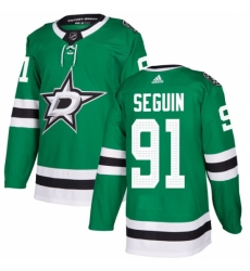 Men's Adidas Dallas Stars #91 Tyler Seguin Authentic Green Home NHL Jersey