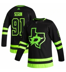 Men's Dallas Stars #91 Tyler Seguin adidas Black 2020-21 Alternate Authentic Player Jersey