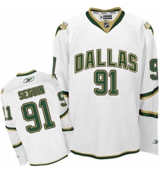 Men's Reebok Dallas Stars #91 Tyler Seguin Premier White Third NHL Jersey