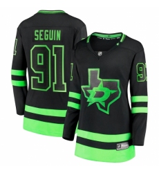 Women's Dallas Stars #91 Tyler Seguin Fanatics Branded Black 2020-21 Alternate Premier Breakaway Player Jersey