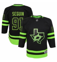 Youth Dallas Stars #91 Tyler Seguin Black 2020-21 Alternate Premier Player Jersey