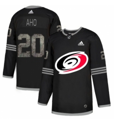 Men's Adidas Carolina Hurricanes #20 Sebastian Aho Black Authentic Classic Stitched NHL Jersey