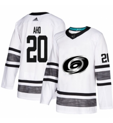 Men's Adidas Carolina Hurricanes #20 Sebastian Aho White 2019 All-Star Game Parley Authentic Stitched NHL Jersey