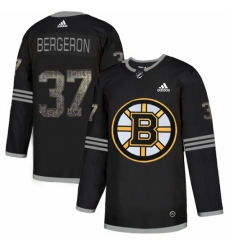 Men's Adidas Boston Bruins #37 Patrice Bergeron Black Authentic Classic Stitched NHL Jersey