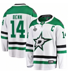 Men's Dallas Stars #14 Jamie Benn Fanatics Branded White 2020 Stanley Cup Final Bound Away Player Breakaway Jersey
