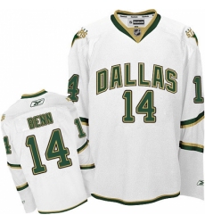 Men's Reebok Dallas Stars #14 Jamie Benn Authentic White Third NHL Jersey