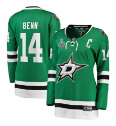 Women's Dallas Stars #14 Jamie Benn Fanatics Branded Green 2020 Stanley Cup Final Bound Home Player Breakaway Jersey