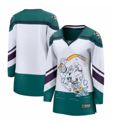 Women's Anaheim Ducks Fanatics Branded Blank White 2020-21 Special Edition Breakaway Jersey
