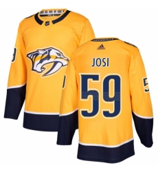 Youth Adidas Nashville Predators #59 Roman Josi Authentic Gold Home NHL Jersey