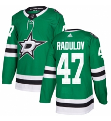 Men's Adidas Dallas Stars #47 Alexander Radulov Authentic Green Home NHL Jersey
