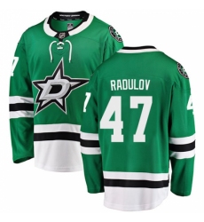 Men's Dallas Stars #47 Alexander Radulov Authentic Green Home Fanatics Branded Breakaway NHL Jersey