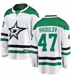 Men's Dallas Stars #47 Alexander Radulov Authentic White Away Fanatics Branded Breakaway NHL Jersey