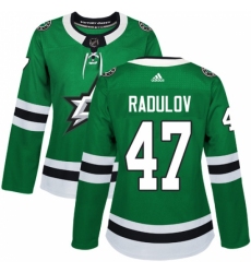 Women's Adidas Dallas Stars #47 Alexander Radulov Authentic Green Home NHL Jersey