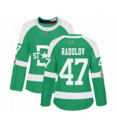 Women's Dallas Stars #47 Alexander Radulov Authentic Green 2020 Winter Classic Hockey Jersey