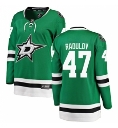 Women's Dallas Stars #47 Alexander Radulov Authentic Green Home Fanatics Branded Breakaway NHL Jersey