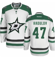 Youth Reebok Dallas Stars #47 Alexander Radulov Authentic White Away NHL Jersey