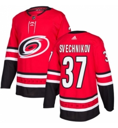 Men's Adidas Carolina Hurricanes #37 Andrei Svechnikov Premier Red Home NHL Jersey