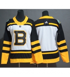 Men's Adidas Boston Bruins Blank White Authentic 2019 Winter Classic Stitched NHL Jersey