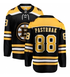 Men's Boston Bruins #88 David Pastrnak Authentic Black Home Fanatics Branded Breakaway NHL Jersey