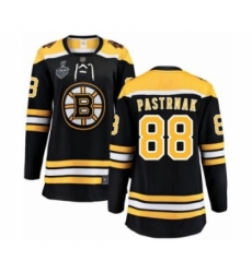 Women's Boston Bruins #88 David Pastrnak Authentic Black Home Fanatics Branded Breakaway 2019 Stanley Cup Final Bound Hockey Jersey