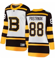Women's Boston Bruins #88 David Pastrnak White 2019 Winter Classic Fanatics Branded Breakaway NHL Jersey