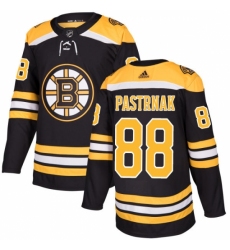 Youth Adidas Boston Bruins #88 David Pastrnak Premier Black Home NHL Jersey