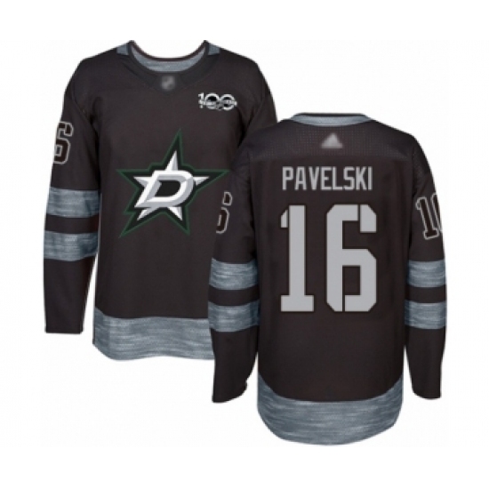 Men's Dallas Stars #16 Joe Pavelski Authentic Black 1917-2017 100th Anniversary Hockey Jersey Men's Dallas Stars #16 Joe Pavelski Authentic Black 1917-2017 100th Anniversary Hockey Jersey