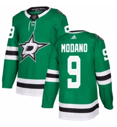 Men's Adidas Dallas Stars #9 Mike Modano Authentic Green Home NHL Jersey