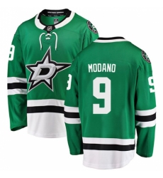 Youth Dallas Stars #9 Mike Modano Authentic Green Home Fanatics Branded Breakaway NHL Jersey