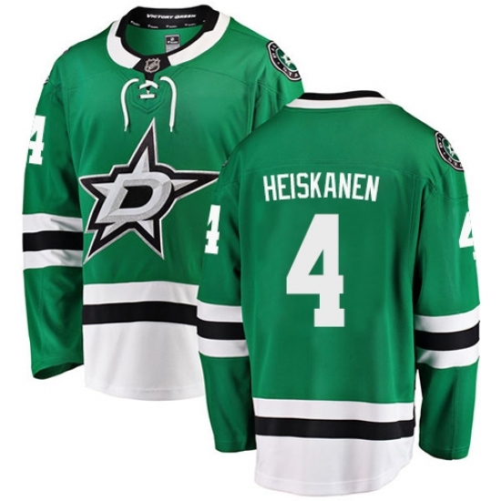 Youth Dallas Stars #4 Miro Heiskanen Authentic Green Home Fanatics Branded Breakaway NHL Jersey Youth Dallas Stars #4 Miro Heiskanen Authentic Green Home Fanatics Branded Breakaway NHL Jersey