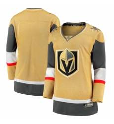 Women's Vegas Golden Knights Fanatics Branded Gold 2020-21 Alternate Premier Break away Jersey