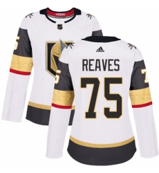 Women's Adidas Vegas Golden Knights #75 Ryan Reaves Authentic White Away NHL Jersey