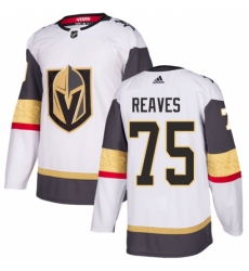 Youth Adidas Vegas Golden Knights #75 Ryan Reaves Authentic White Away NHL Jersey