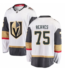 Youth Vegas Golden Knights #75 Ryan Reaves Authentic White Away Fanatics Branded Breakaway NHL Jersey