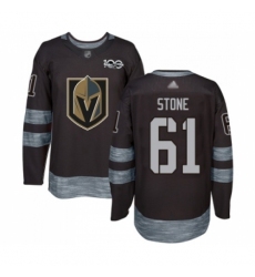 Men's Vegas Golden Knights #61 Mark Stone Authentic Black 1917-2017 100th Anniversary Hockey Jersey