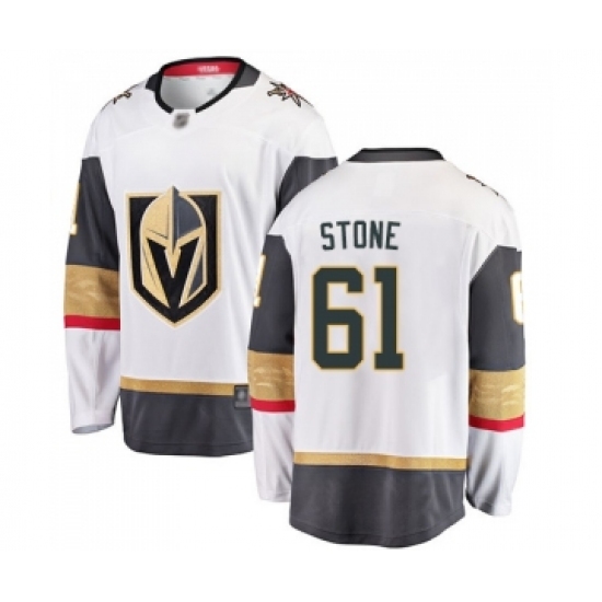 Men's Vegas Golden Knights #61 Mark Stone Authentic White Away Fanatics Branded Breakaway Hockey Jersey Men's Vegas Golden Knights #61 Mark Stone Authentic White Away Fanatics Branded Breakaway Hockey Jersey