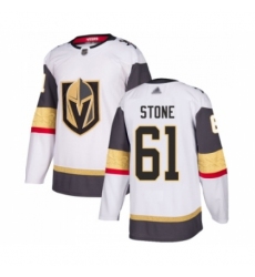 Men's Vegas Golden Knights #61 Mark Stone Authentic White Away Hockey Jersey