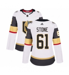 Women's Vegas Golden Knights #61 Mark Stone Authentic White Away Hockey Jersey