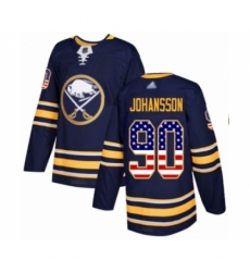 Men's Buffalo Sabres #90 Marcus Johansson Authentic Navy Blue USA Flag Fashion Hockey Jersey