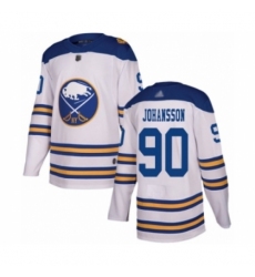 Men's Buffalo Sabres #90 Marcus Johansson Authentic White 2018 Winter Classic Hockey Jersey